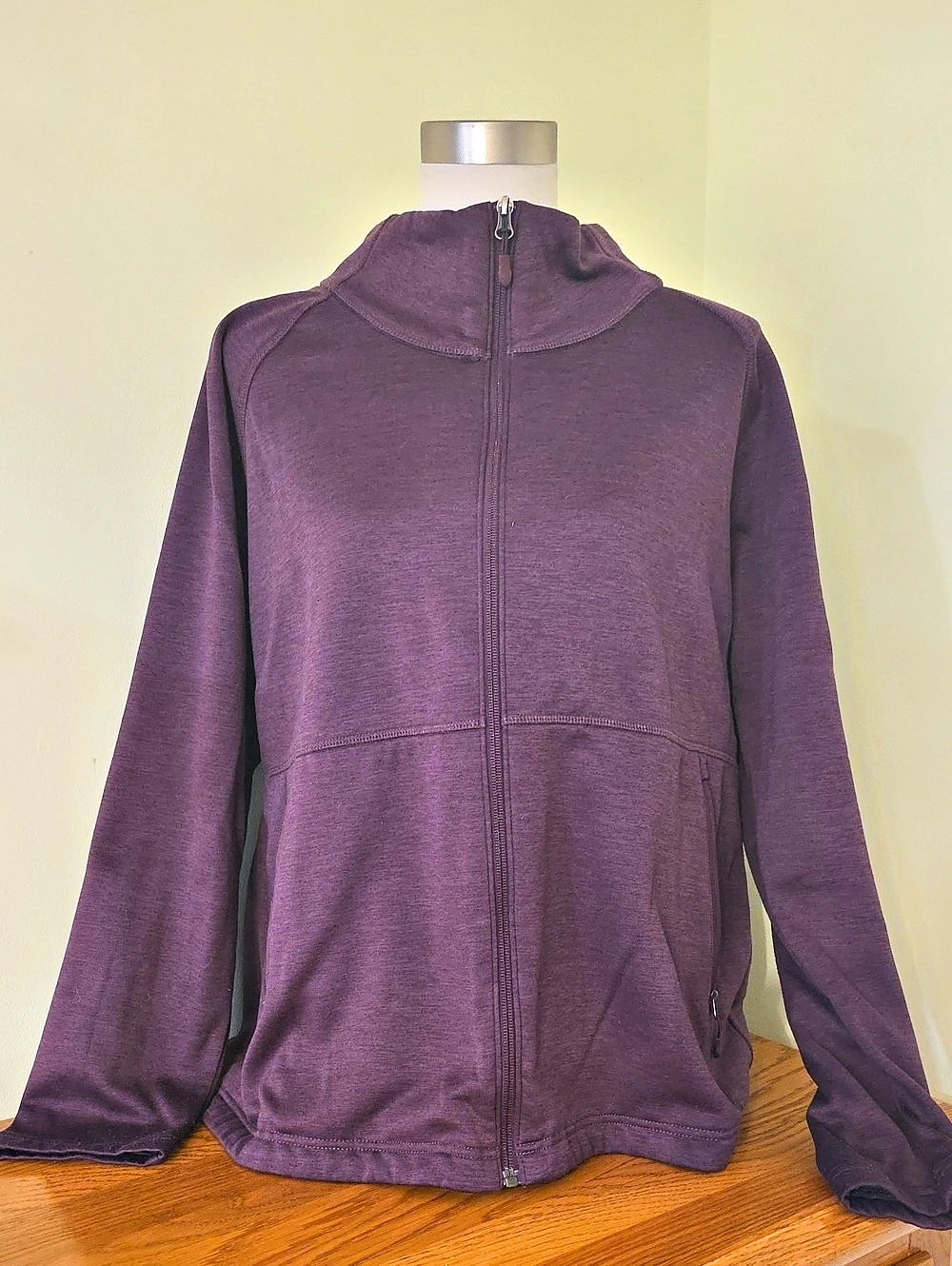 Kirkland Signature Purple Full-Zip Jacket Size XL